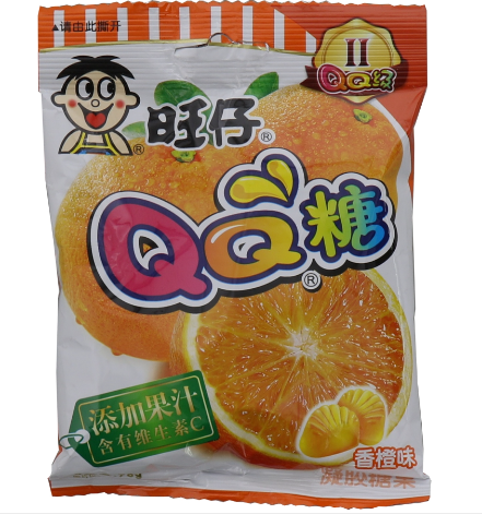 旺仔qq糖香橙味70g