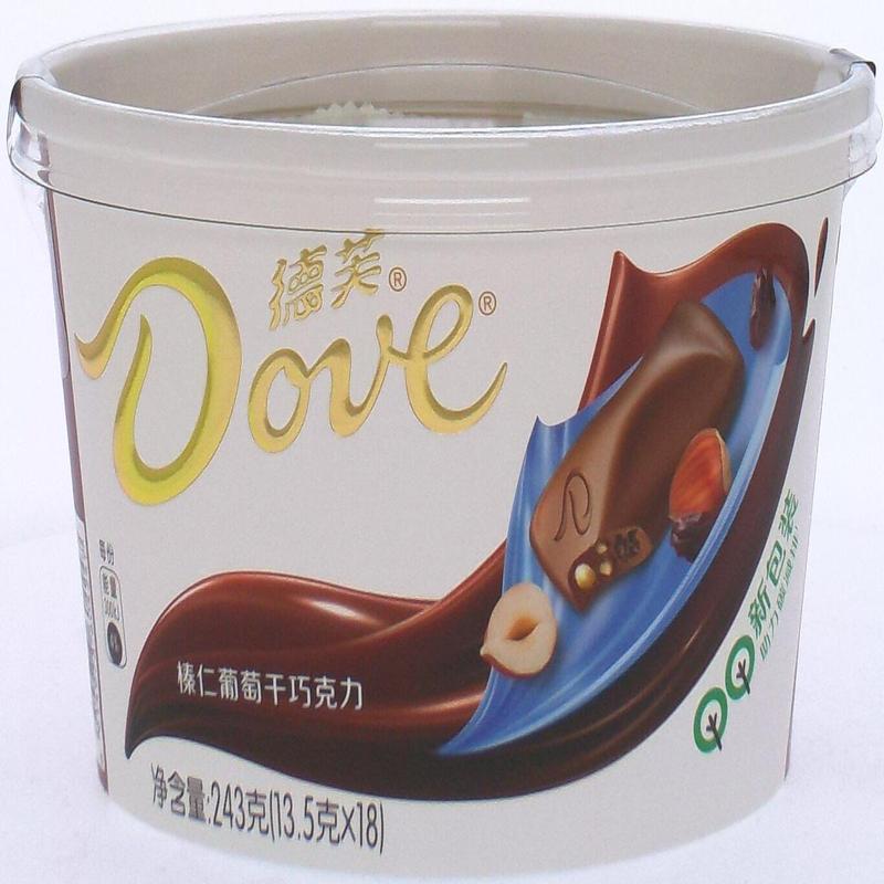 德芙榛仁葡萄干巧克力243g