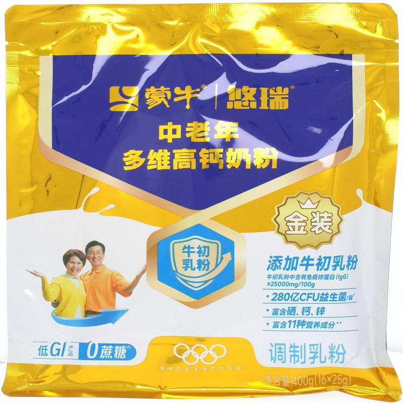 蒙牛金装中老年多维高钙奶粉 400G