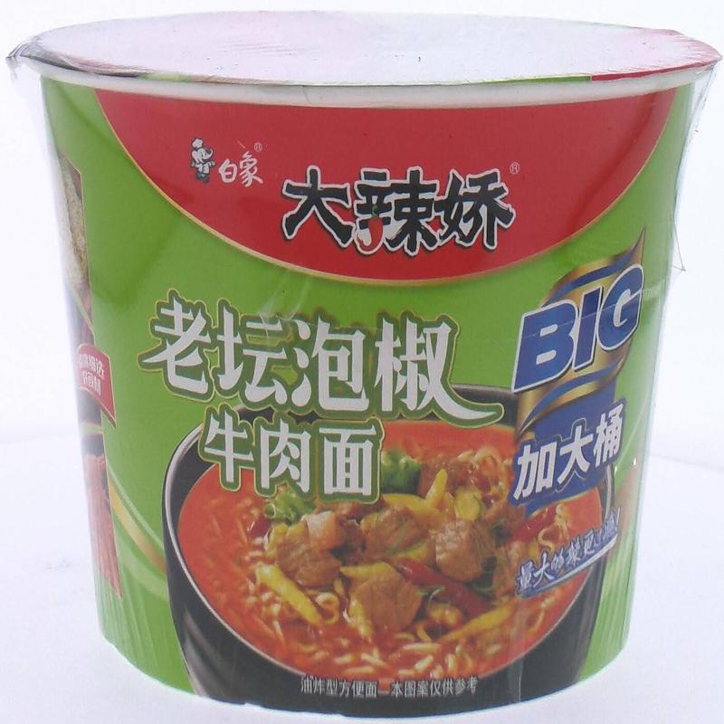 白象大辣娇老坛泡椒牛肉面