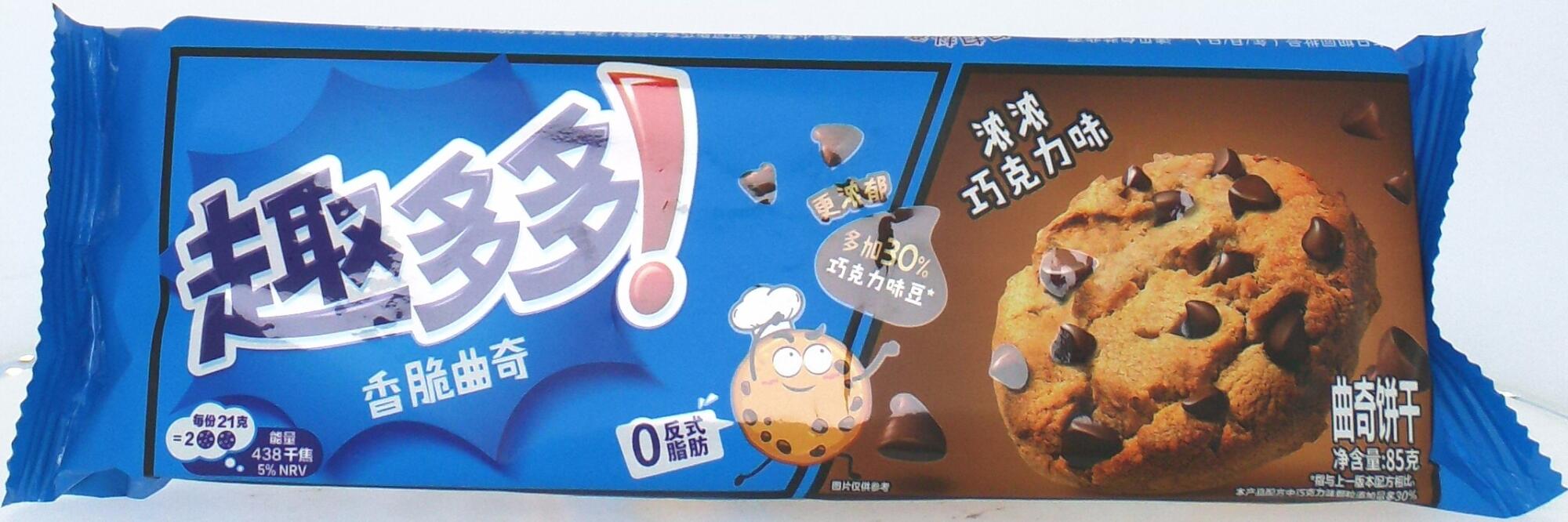 趣多多香脆曲奇浓浓巧克力饼干85g