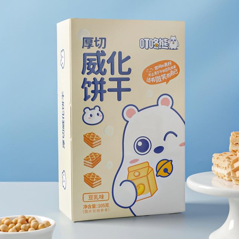 叮咚熊厚切威
化饼干（豆乳味）