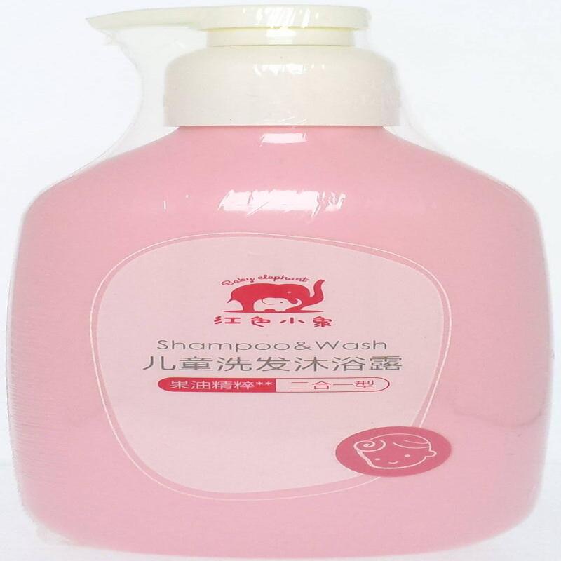 红色小象儿童洗发沐浴露530ml