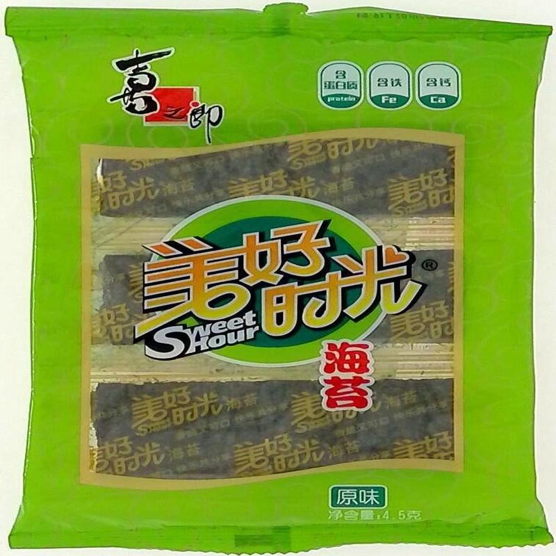 喜之郎美好时光海苔辣味原味4.5g