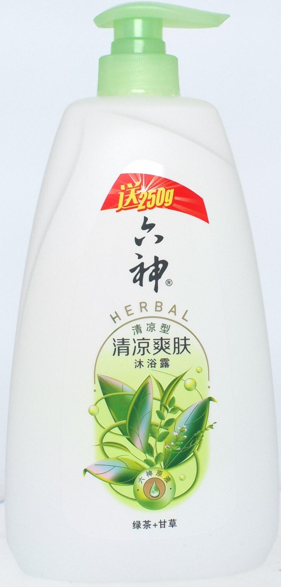 六神清凉爽肤沐浴露750ml