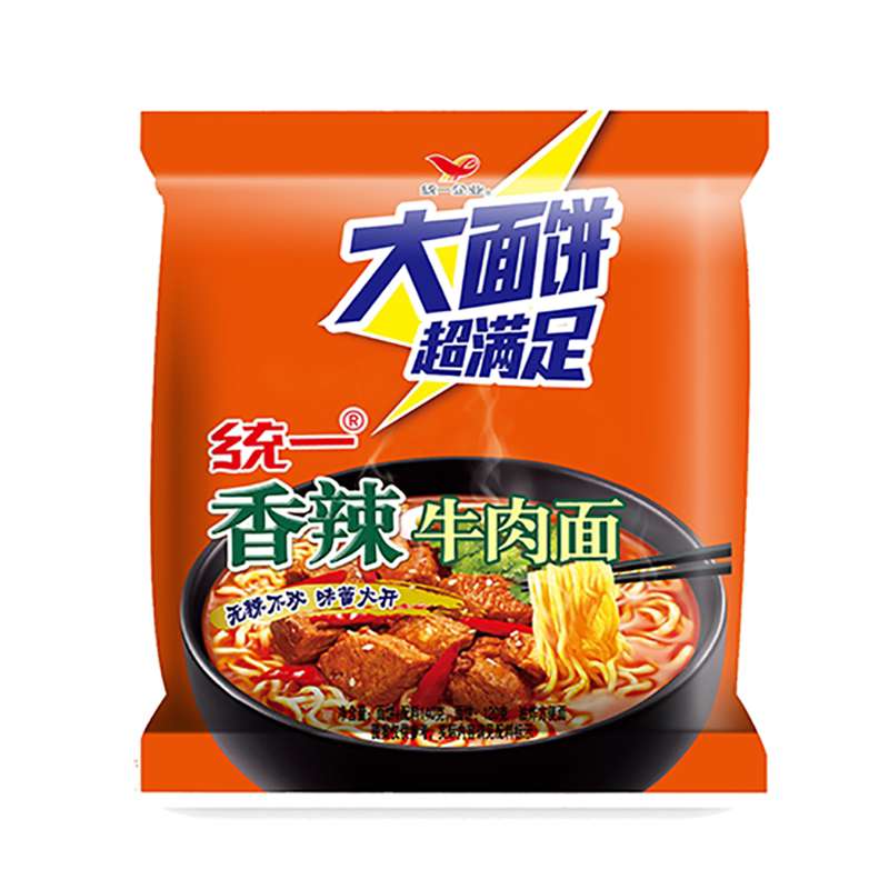 统一香辣牛肉面大面饼