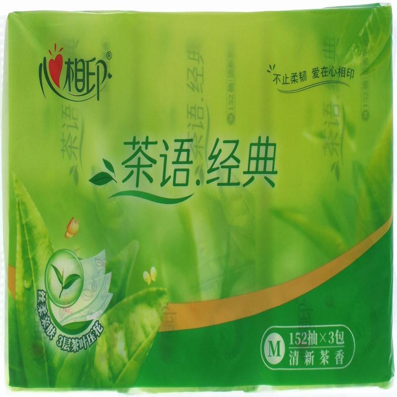 心相印茶语面巾纸456张*3