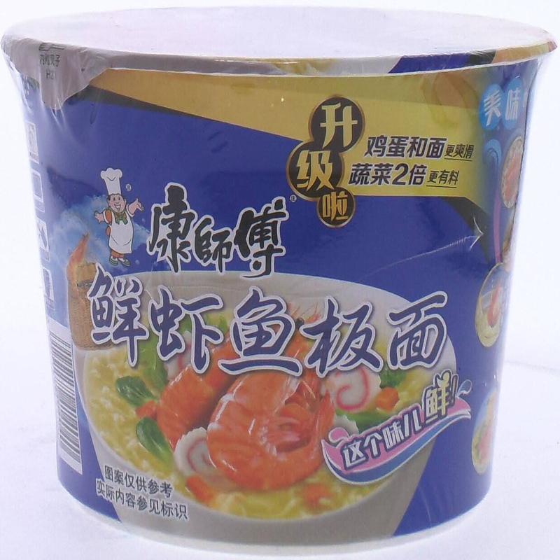 康师傅鲜虾鱼板面