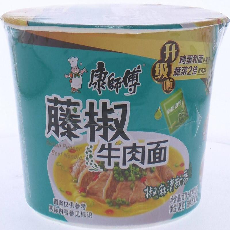 康师傅藤椒牛肉桶面