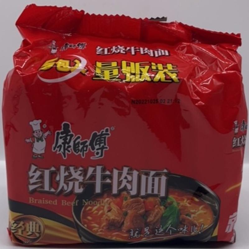 康师傅红烧牛肉五连包