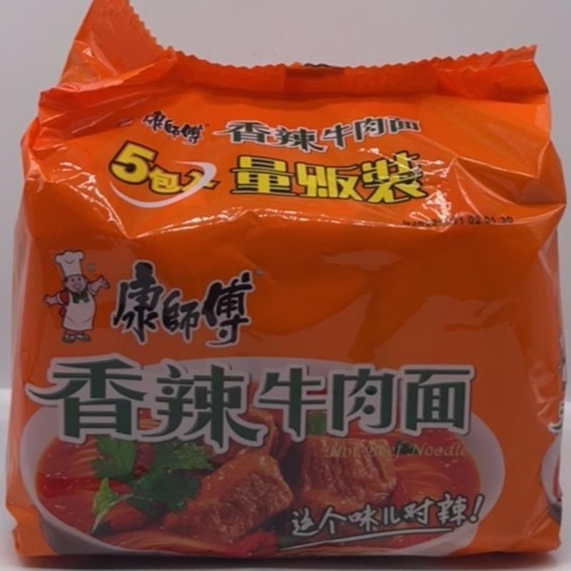 康师傅香辣牛肉五连包
