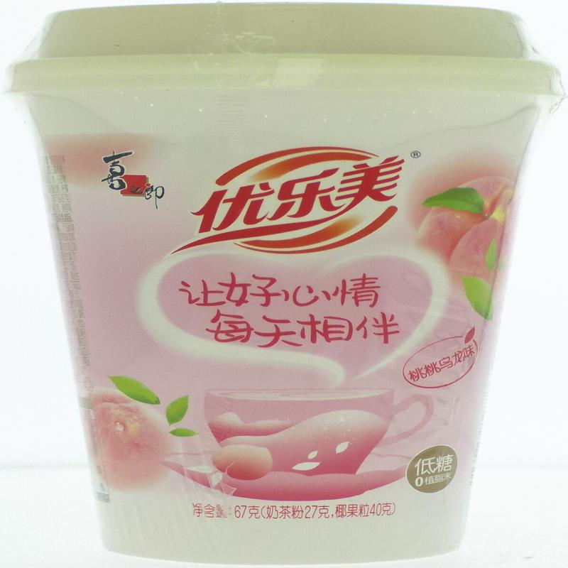 喜之郎优乐美低糖乳茶桃桃乌龙味