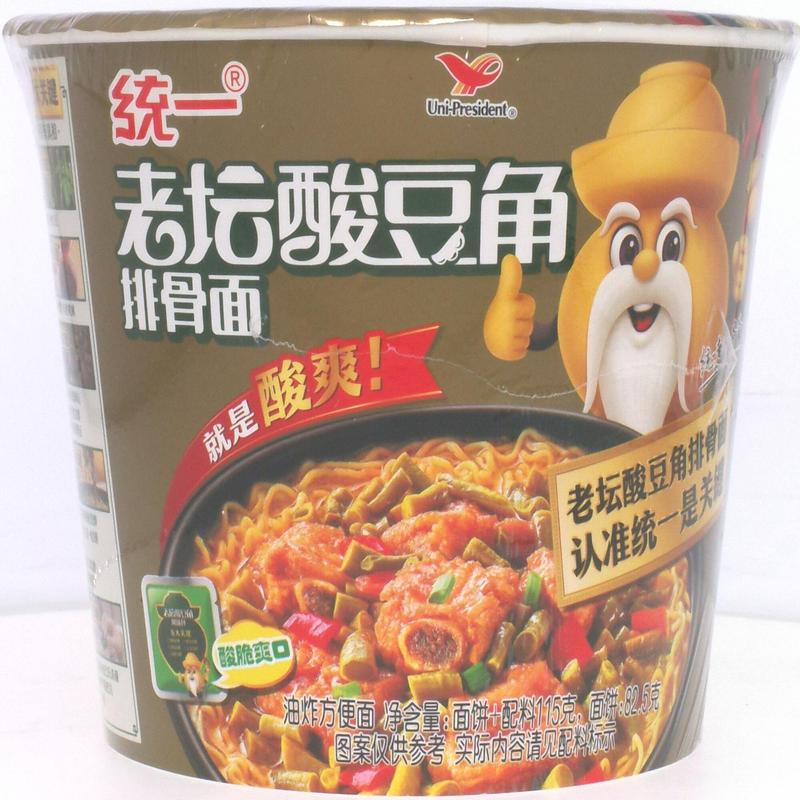 统一老坛酸豆角排骨