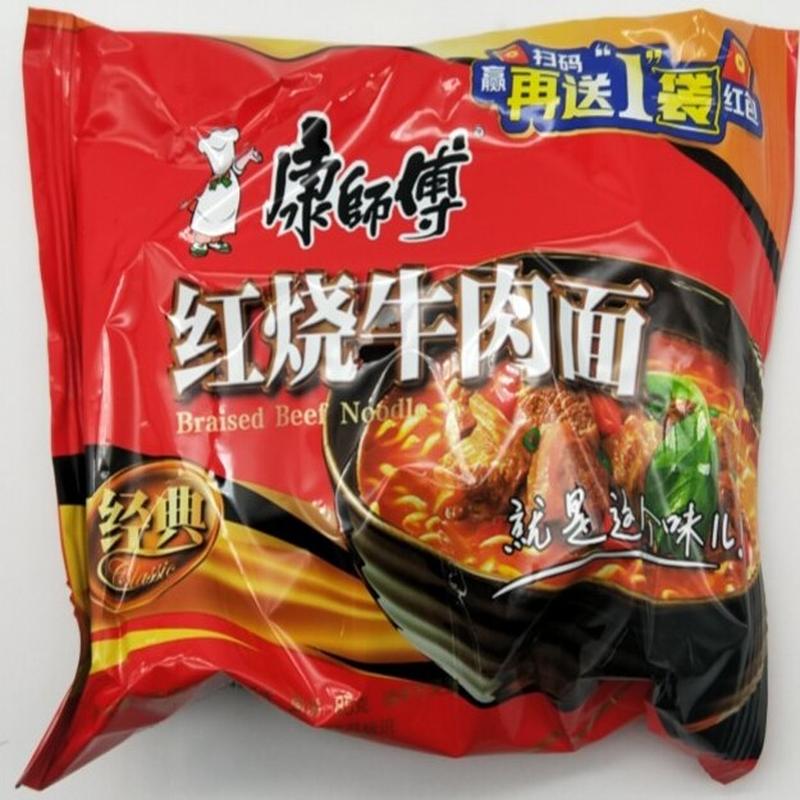 康师傅红烧牛肉面104g