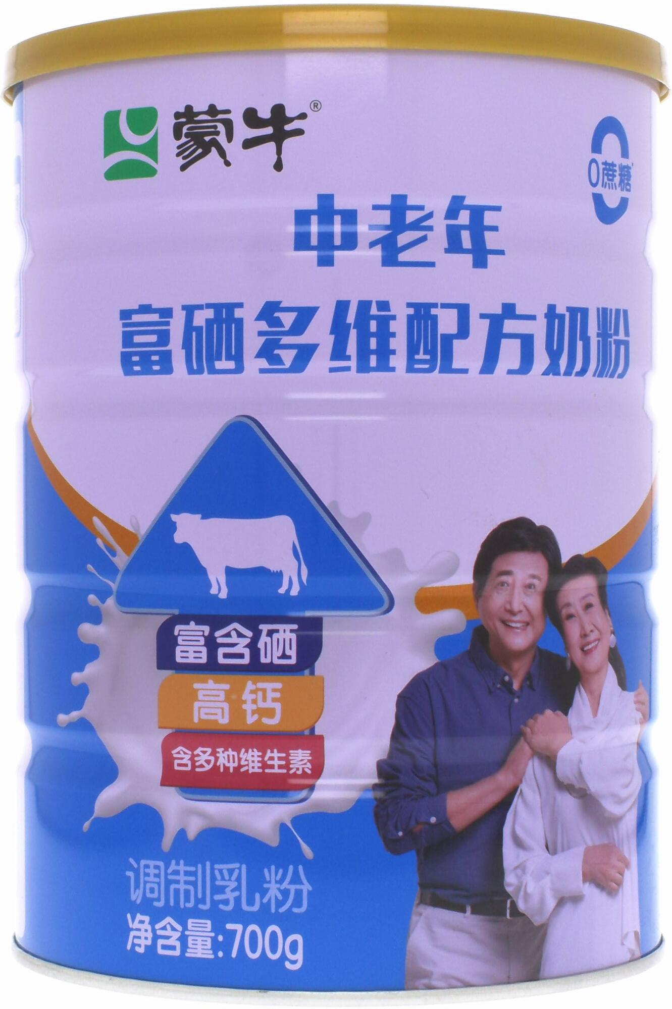 蒙牛中老年富硒多维配方奶粉700g