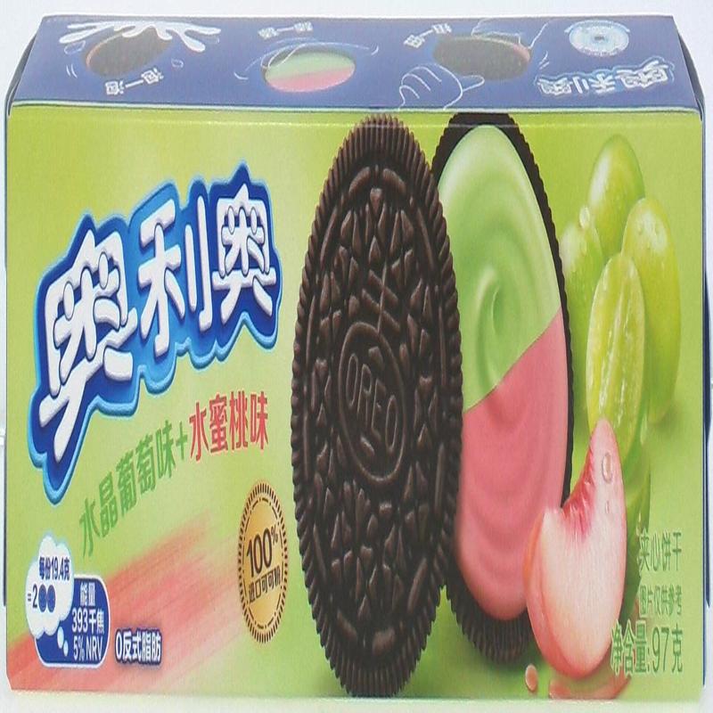 奥利奥缤纷双果味水晶葡萄水蜜桃