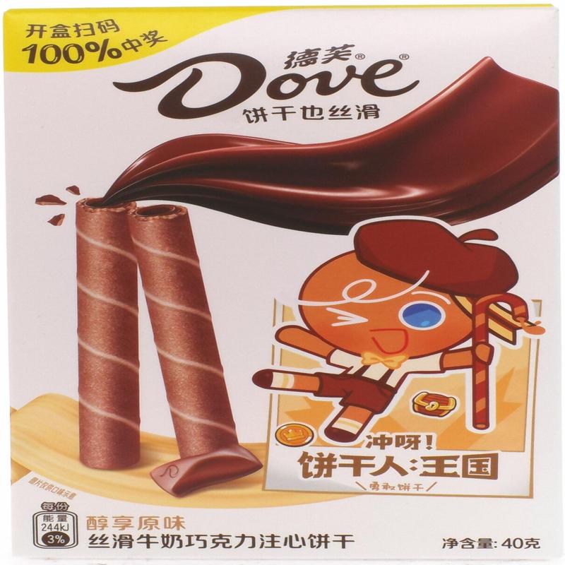 德芙醇享原味丝滑牛奶巧克力注心饼干40g