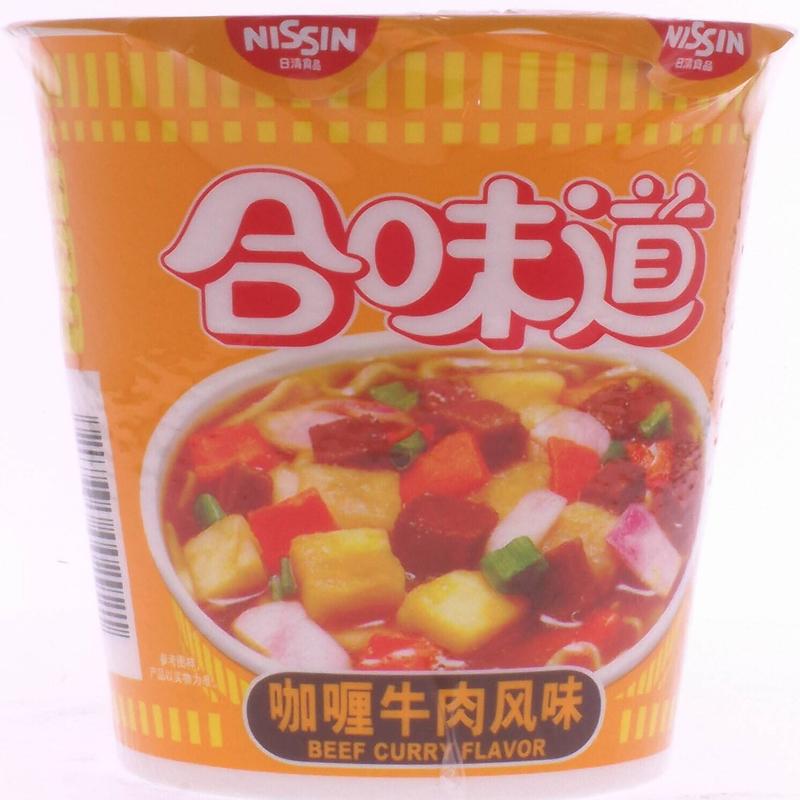 日清合味道咖喱牛肉风味杯面