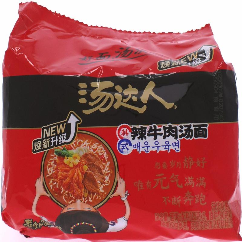 汤达人韩式辣牛肉汤面