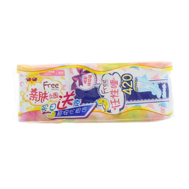 飞丝薄亲肤立围日用卫生巾