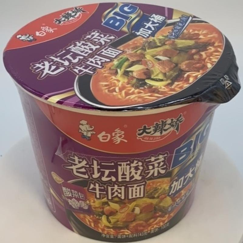 白象大辣娇老坛酸菜牛肉面