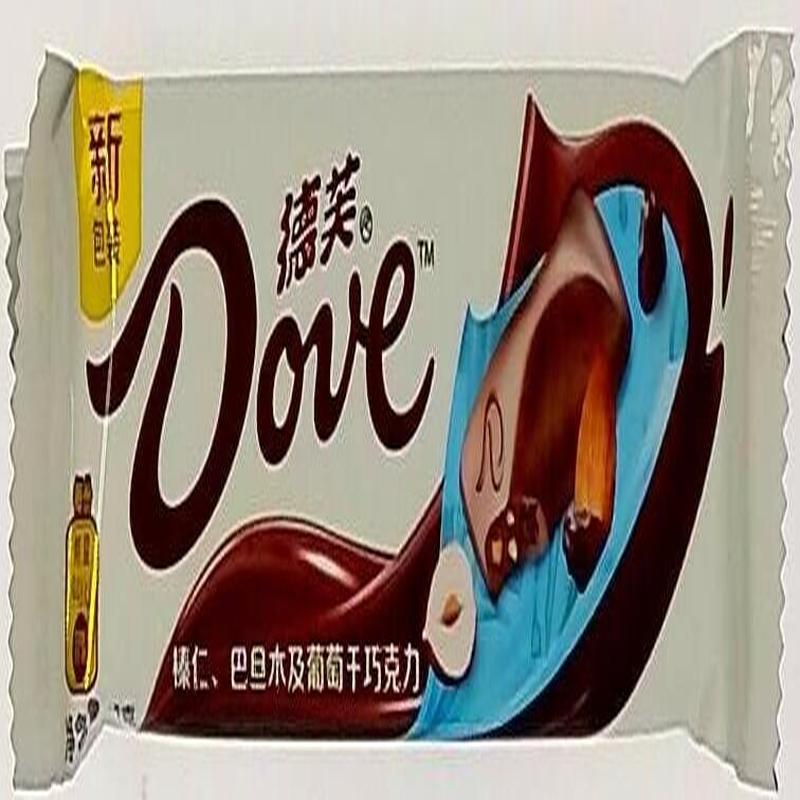 德芙榛仁巴旦木及葡萄干巧克力