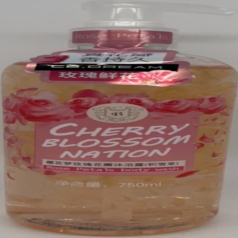 樱花梦玫瑰花瓣沐浴露750ml