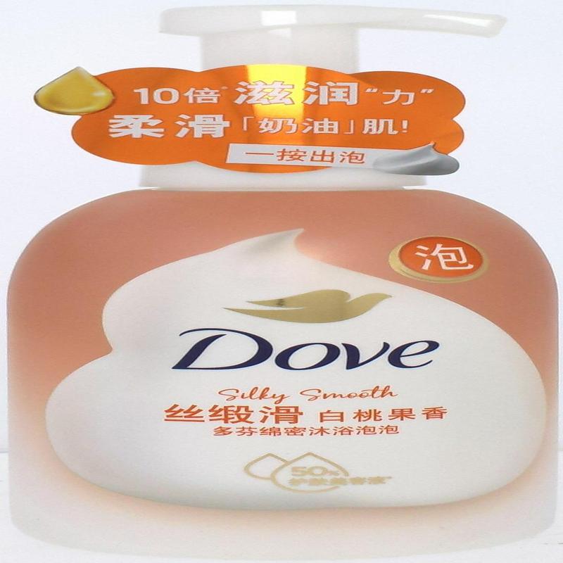 多芬白桃果香浓密沐浴泡泡