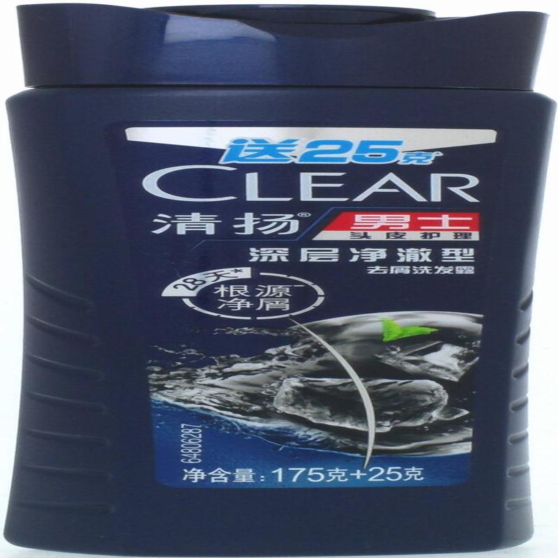 清扬男士活炭净爽型去屑洗发露