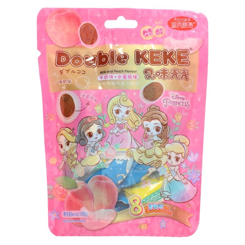 迪士尼2味壳壳（牛奶味+水蜜桃味）