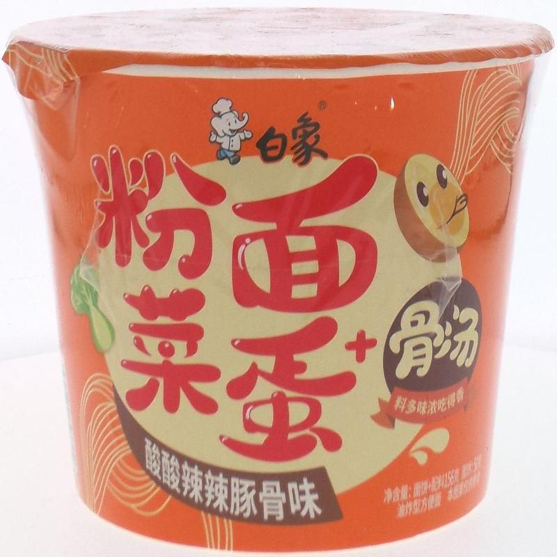 白象粉面菜蛋酸酸辣辣豚骨味