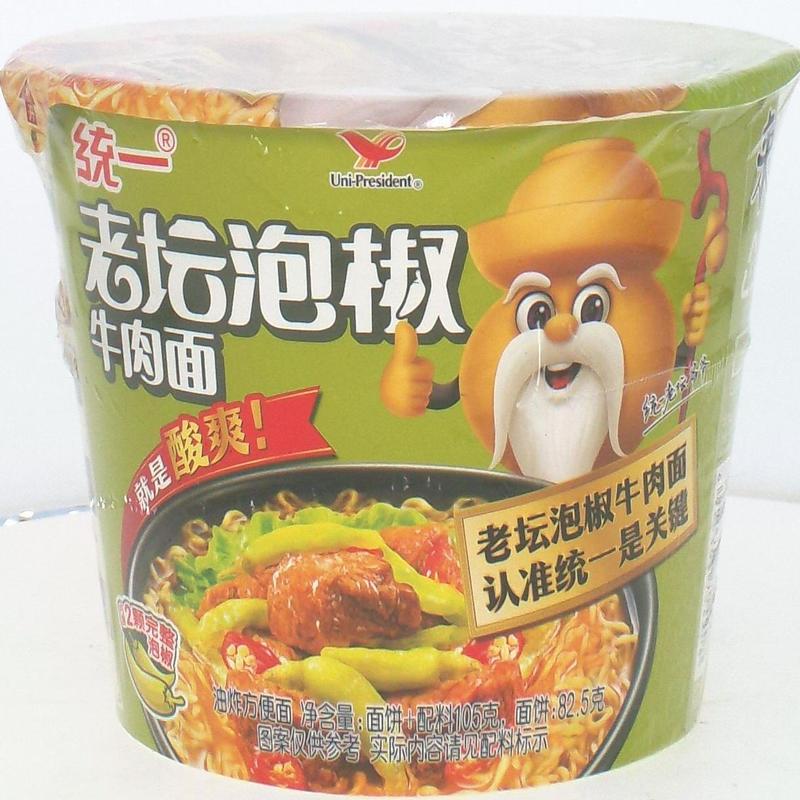 统一老坛泡椒牛肉面