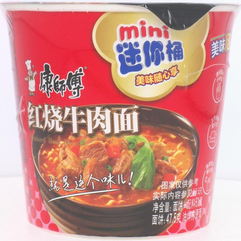 康师傅红烧牛肉杯面