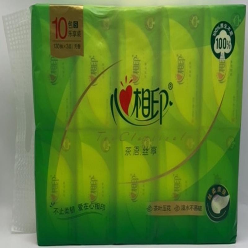 心相印茶语丝享纸面巾130抽*3层