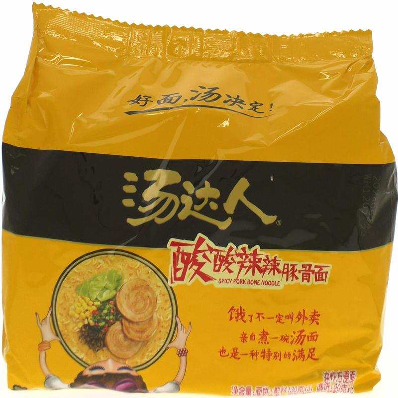 统一汤达人酸酸辣辣豚骨面