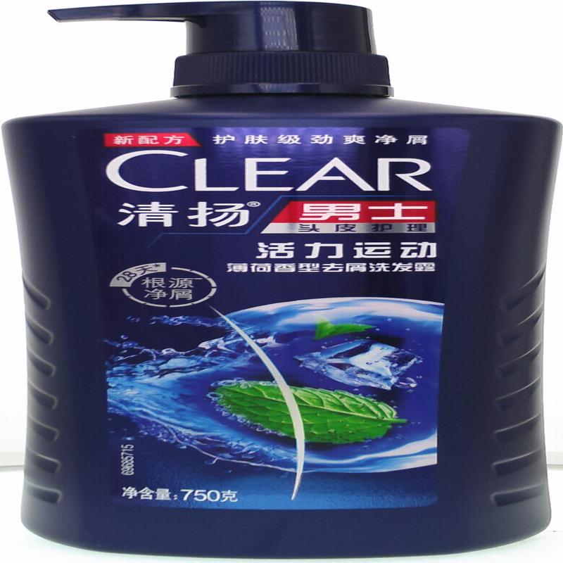 清扬男士洗发露活力运动薄荷型