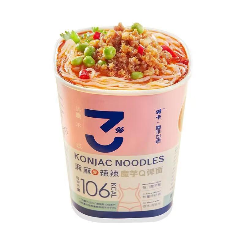 诚卡魔芋面麻麻爱辣辣盒装235g