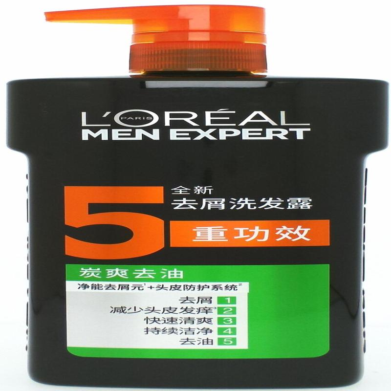 欧莱雅男士炭爽去油去屑洗发露