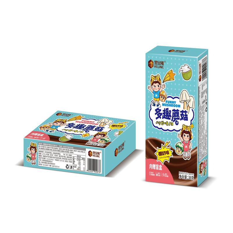 迷语蘑菇形饼干椰奶味巧克力