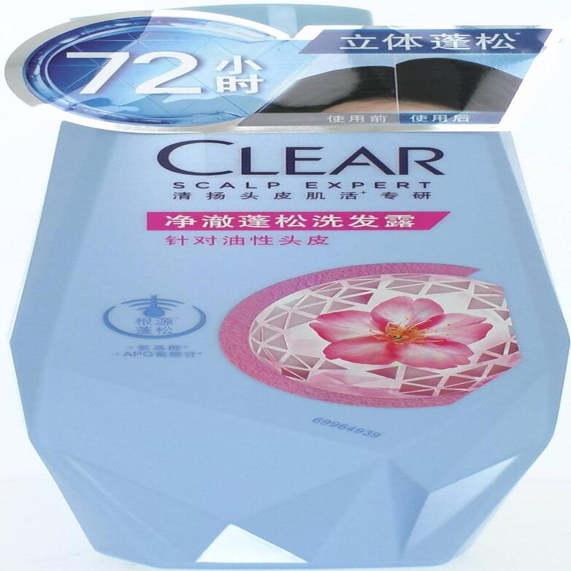 清扬头皮护理净澈蓬松洗发露  