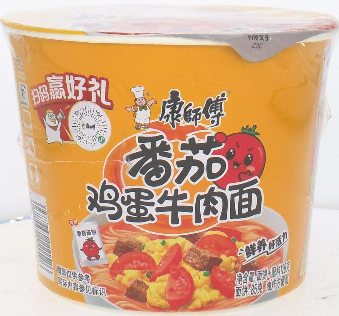 康师傅番茄鸡蛋牛肉面