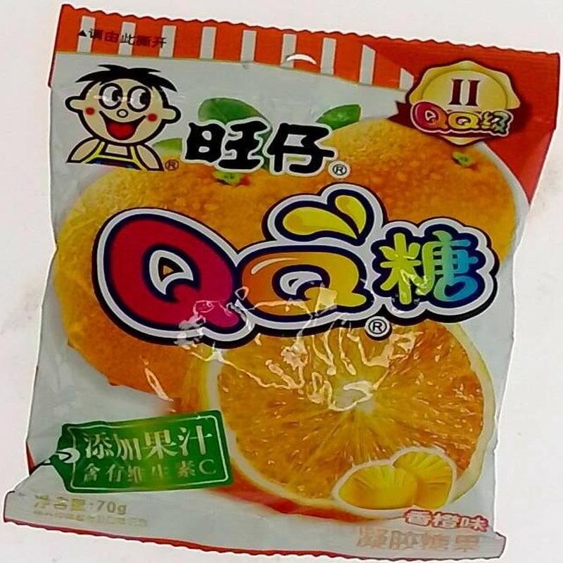 旺仔qq糖香橙味70g