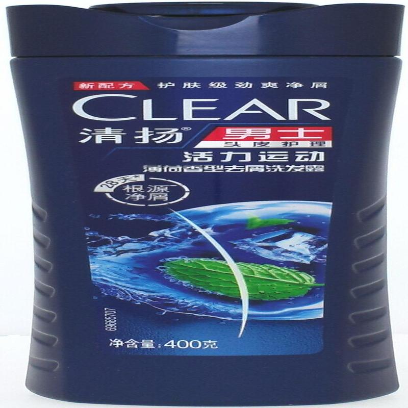 清扬男士洗发露活力运动薄荷型400g
