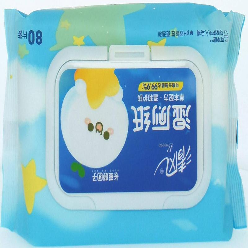 清风湿厕纸80片