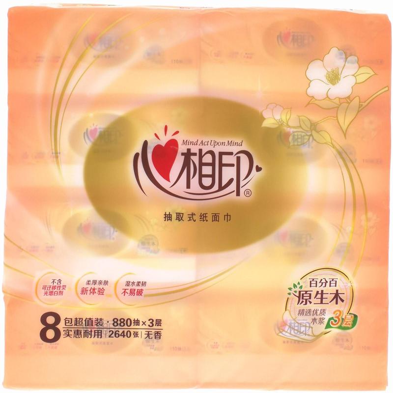 心相印经典系列纸面巾180抽*6包