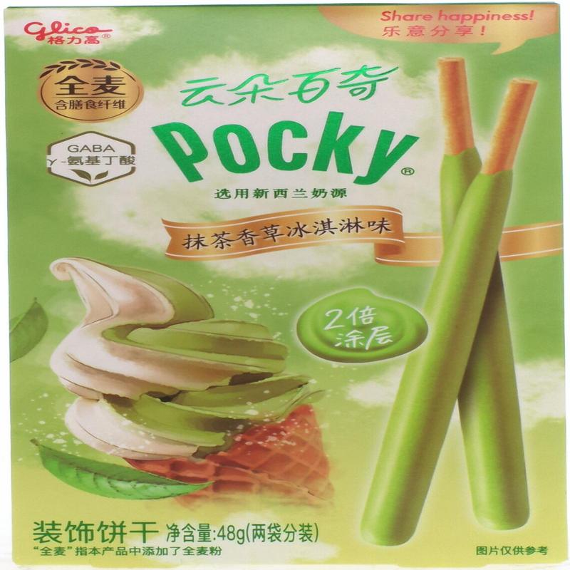 格力高云朵百奇抹茶香草冰淇淋味