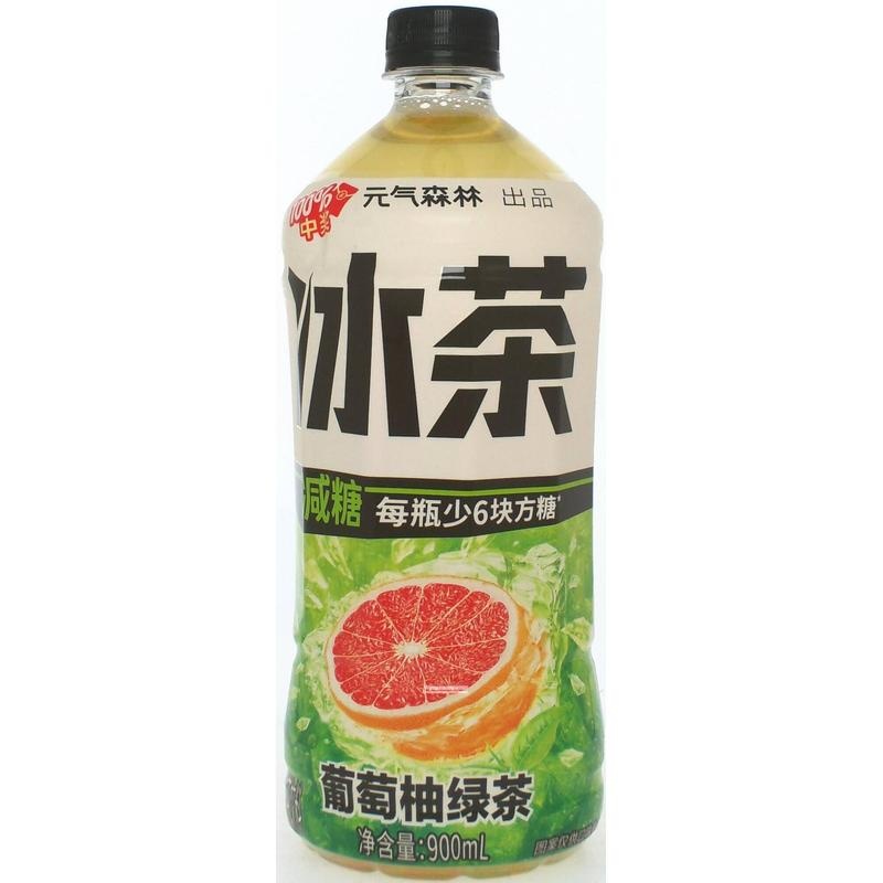 元气森林冰茶葡萄柚绿茶900ml