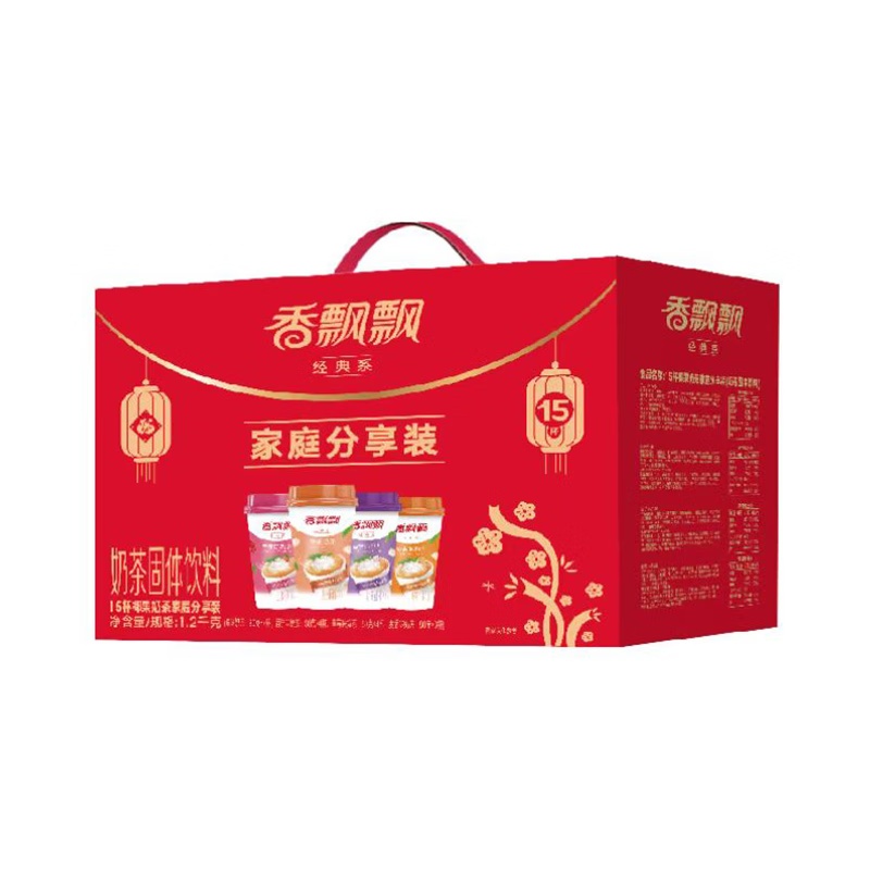 香飘飘奶茶椰果15杯家庭分享装