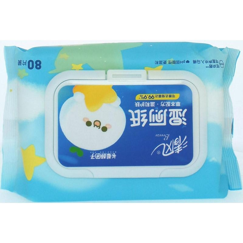 清风湿厕纸80片