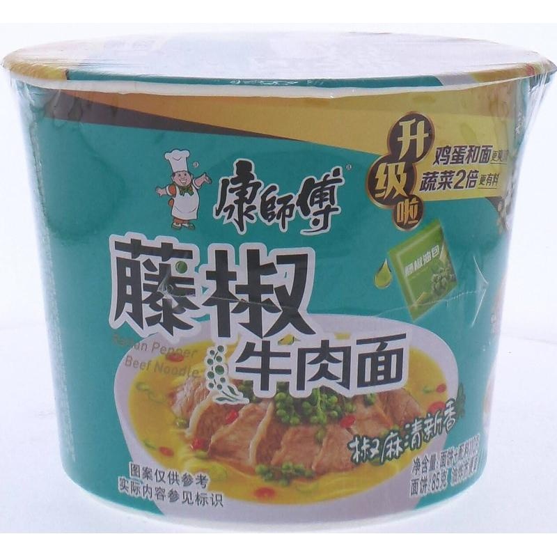 康师傅藤椒牛肉桶面